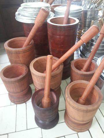 Pilão de madeira rútica apartir 150