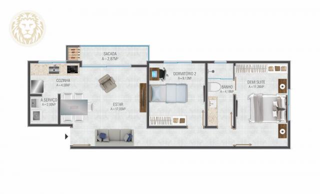 Apartamento com 1 dormitório à venda, 59 m² por R$ 275.000 - Ribeirão da Ilha - Florianópo - Foto 5