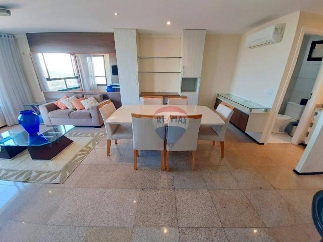 Apartamento mobiliado em Ponta Negra, andar alto e linda vista - Foto 8