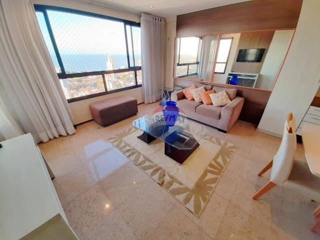 Apartamento mobiliado em Ponta Negra, andar alto e linda vista - Foto 2