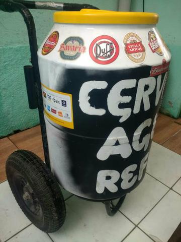 Barbada carrinho cooler