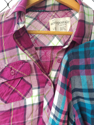 CAMISAS xadrez da Aeropostale G - Foto 5