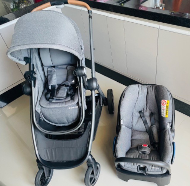 Carrinho e bebê confortoTravel System Maxi-Cosi Anna Trio - Sparkling Grey