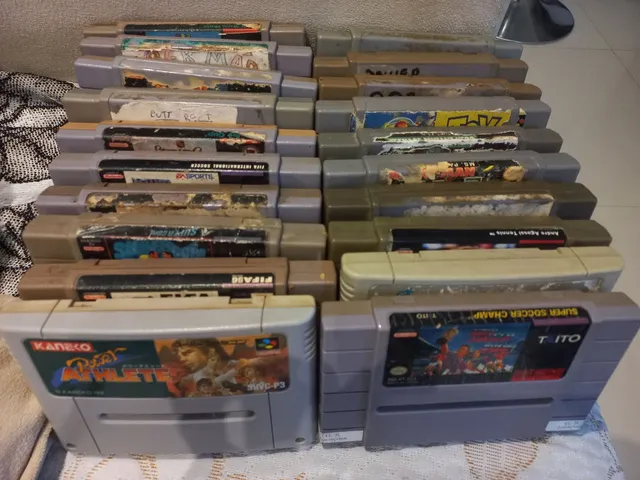 Lote De Jogos Recondicionado P/ Super Nintendo!!!!