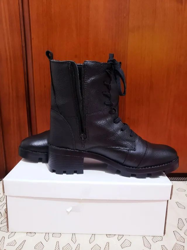 Bota feminina de Couro Legítimo  - Foto 3