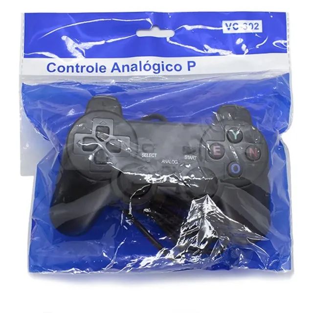 Controle para PS2 com Fio Dualshock Analógico - VC-302