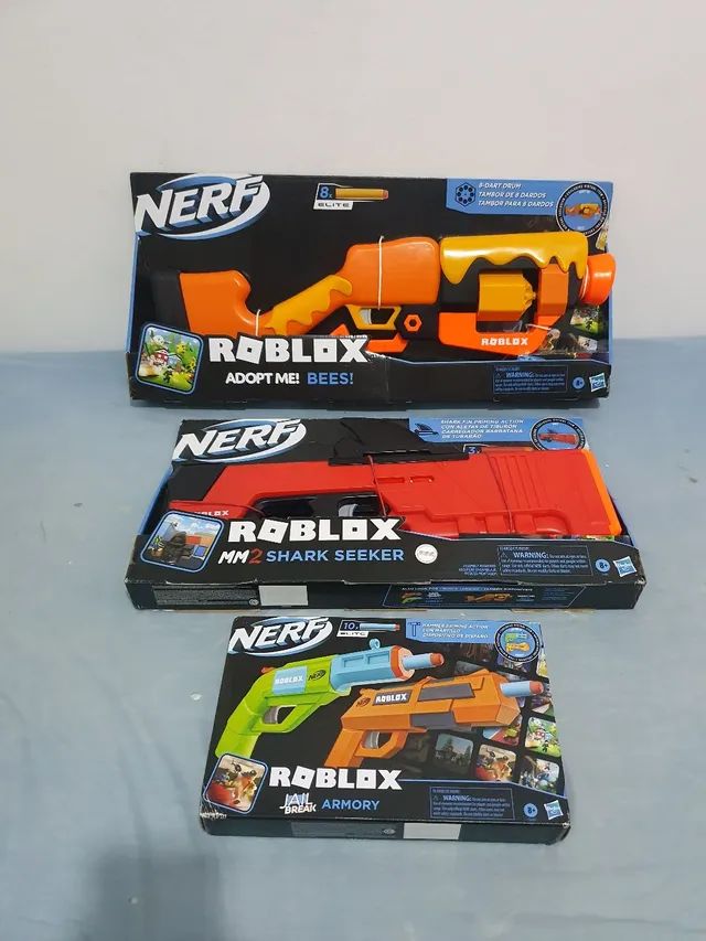 Lançador De Dardos Nerf Roblox Adopt Me Bees Com 8 Dardos