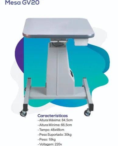 Mesa com elevação eletrica
