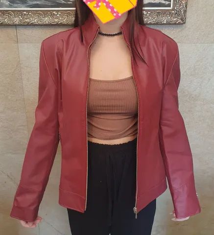 Jaqueta Cris Couro Legitimo - Foto 2