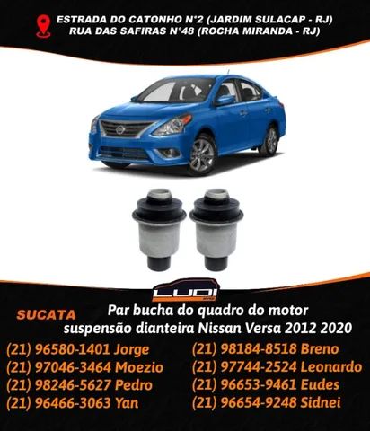 Par bucha do quadro do motor suspensão dianteira Nissan Versa 2012 2020