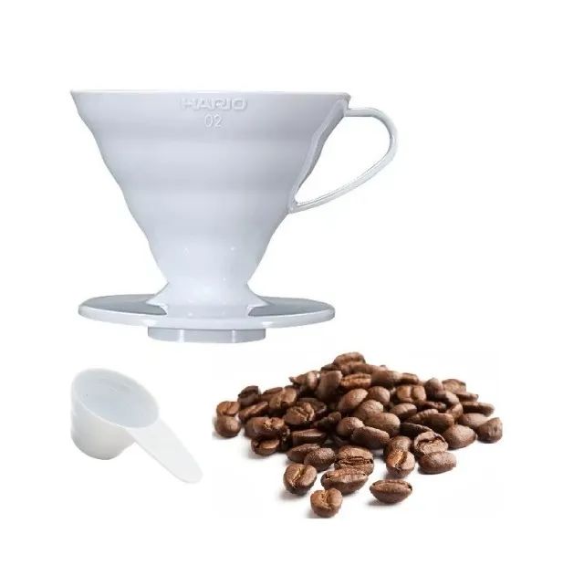 Suporte Porta Filtro V60 Hario Café Tamanho 02 Branco Original