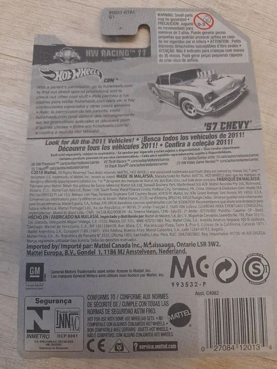 HOT WHEELS 57 CHEVY HW RACING 11 - Foto 5