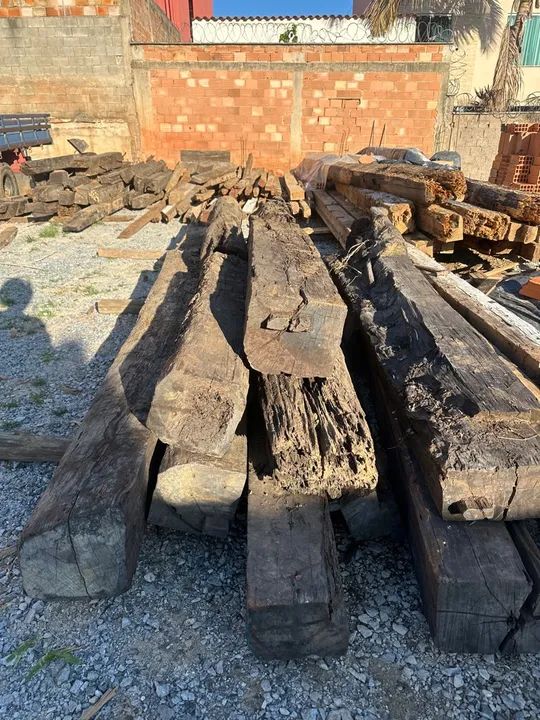 Madeira de demolição lavrada BRAUNA PEROBA IPE  - Foto 4