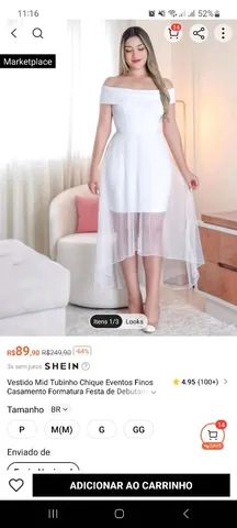 vestido casamento civil plus size shein｜Pesquisa do TikTok