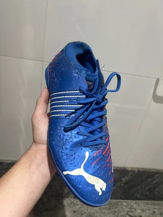 Chuteira Puma Future Z 4.2 TT PS Society Azul - Foto 3