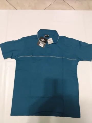 Camisa Mci Polo Masculina Algodão Azul Tamanho P Novo - Foto 5