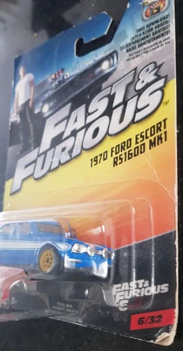 Fast & Furious 1970 Ford Escort RS1600 Mk1 | 1:55 Scale Die-Cast Collectible Car Model