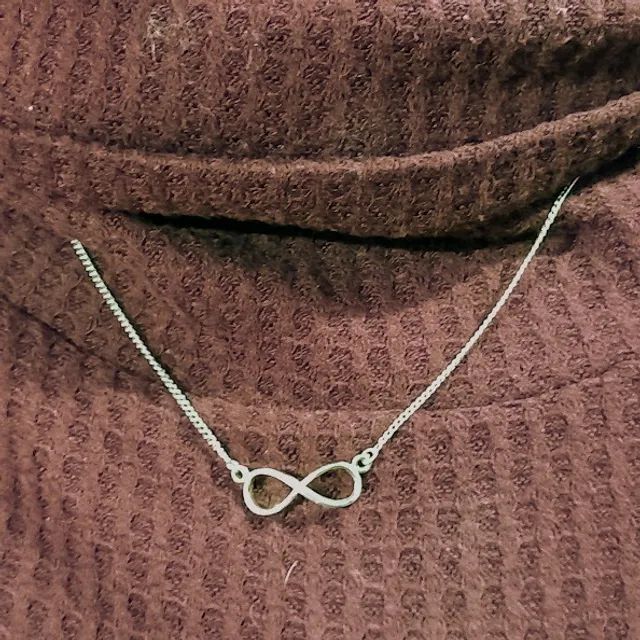 Corrente de Prata com Pingente (símbolo do infinito) - Foto 3