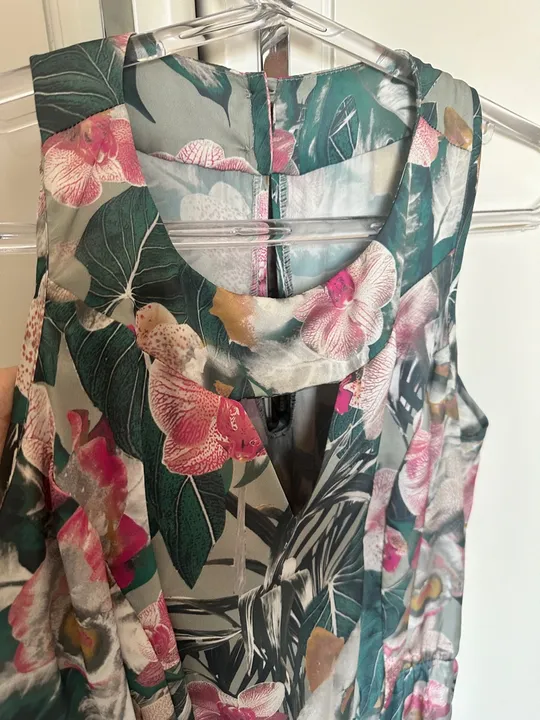Vestido 100% Seda Floral G