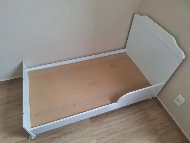 Berço Mini Cama Branco com colchão  - Foto 4