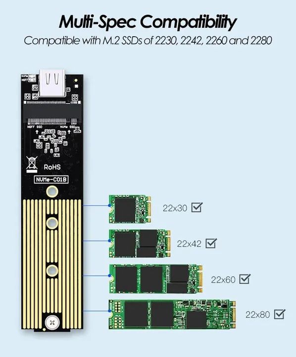 Case para SSD NVME externo  - Foto 2
