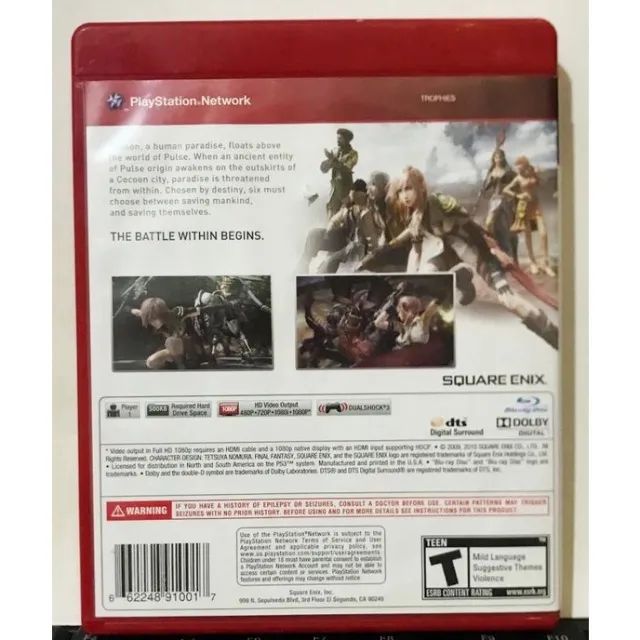 Jogo Final Fantasy Xlll - Greatest Hits - PS3 - Mídia Física. - Foto 3