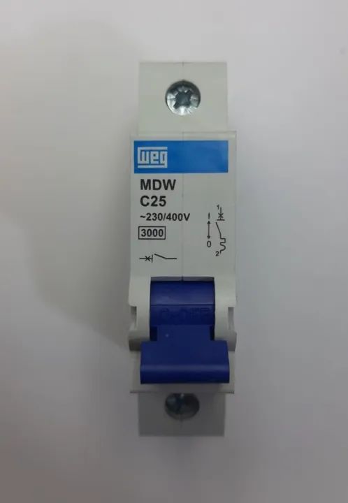 Disjuntor Unipolar Weg MDW Curva C 25a - Foto 2