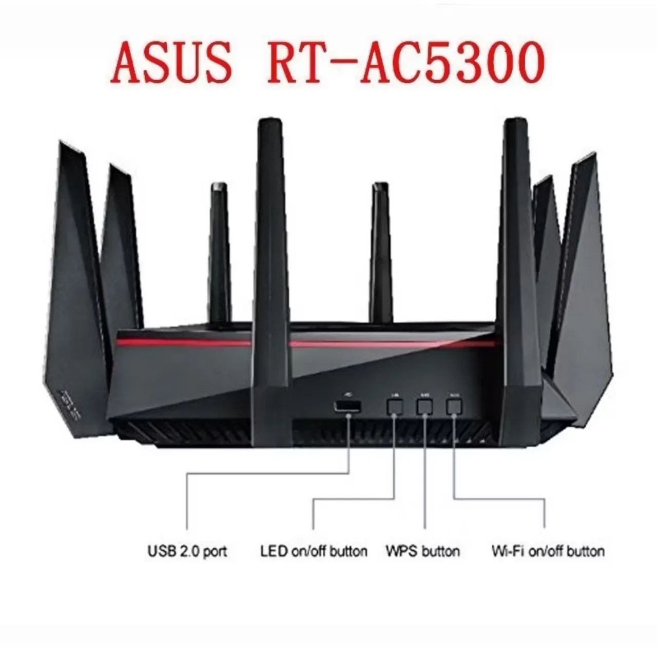 Roteador ASUS RT-AC5300 Tri-Band Wireless Gigabit Router - Foto 2