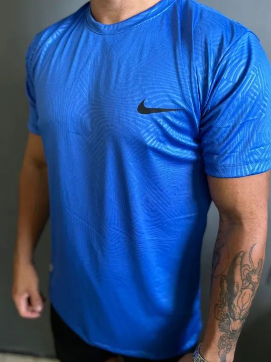 Camiseta Nike Verde Militar Drifit efeito 3D - Foto 4