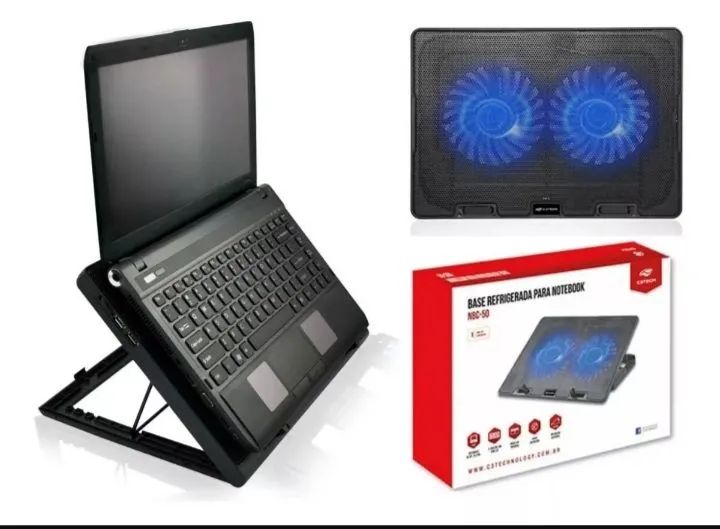 Base com ventoinha para notebook até 15" - Foto 6