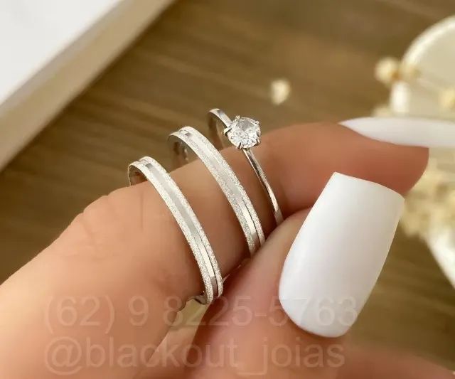 alianças de prata com garantia eterna  - Foto 5
