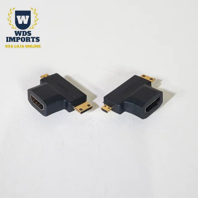 Adaptador Hdmi Para Micro Hdmi E Mini Hdmi