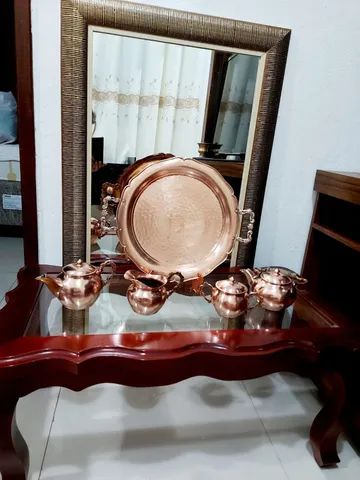 Mesa de centro em mogno e vidro - Foto 2