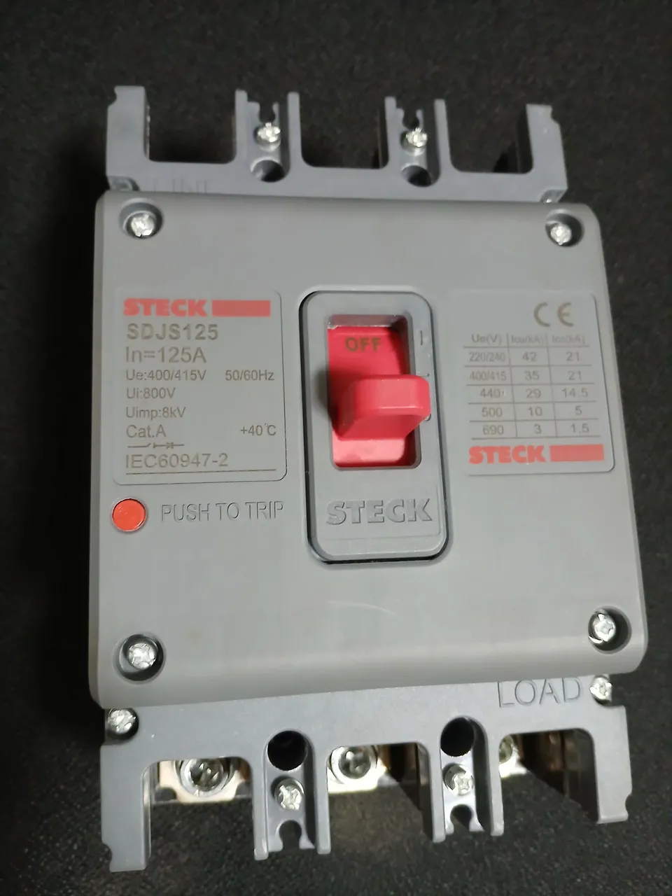 Disjuntor STECK SDJS125 125A