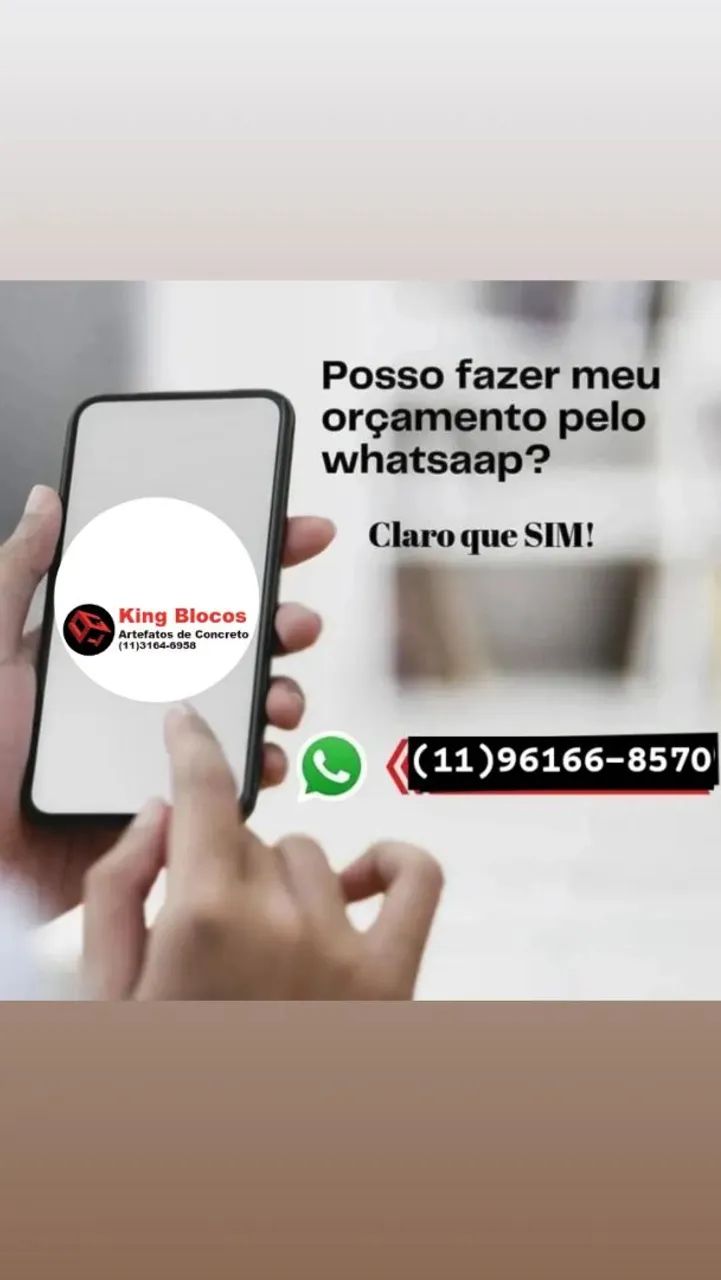 Bloco concreto vazado 14x19x39cm só R$1,55 a unidade, leia o anúncio. - Foto 5