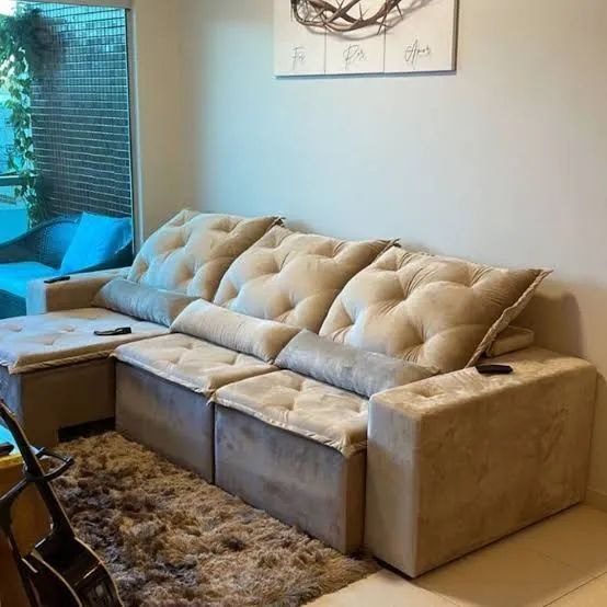 Sofá retrátil e reclinável gigante  - Foto 3