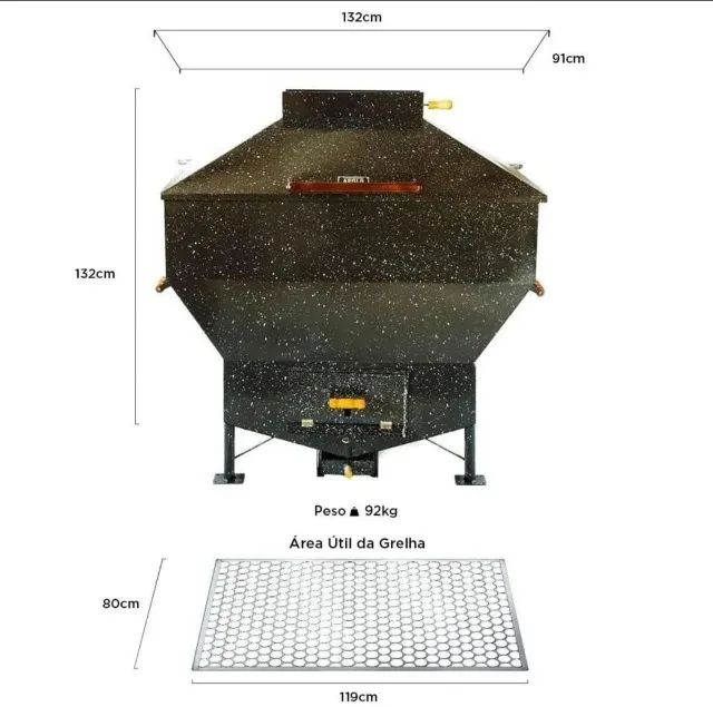 Churrasqueira Carvão Grande 