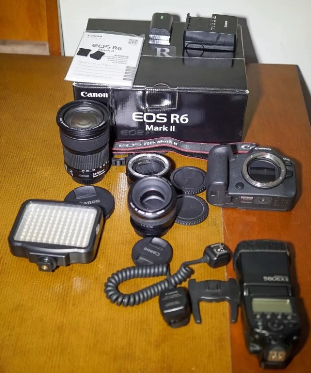 Câmera Canon Eos R6 Mark II mirrorless kit funcionando perfeitamente