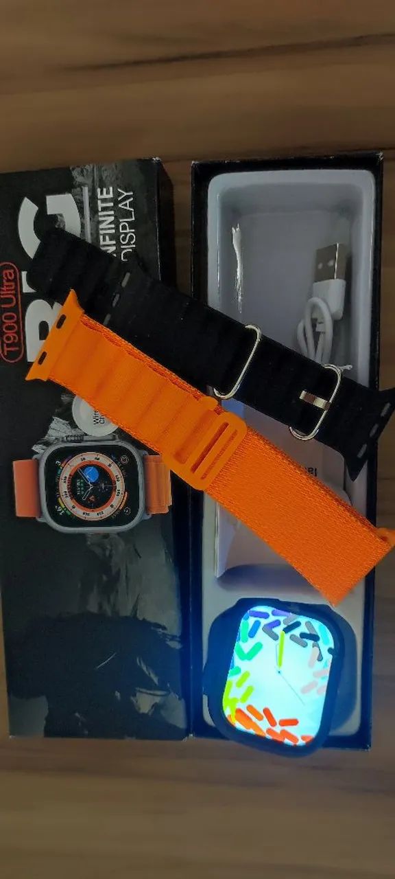Smartwatch ultra t10 preto  - Foto 5