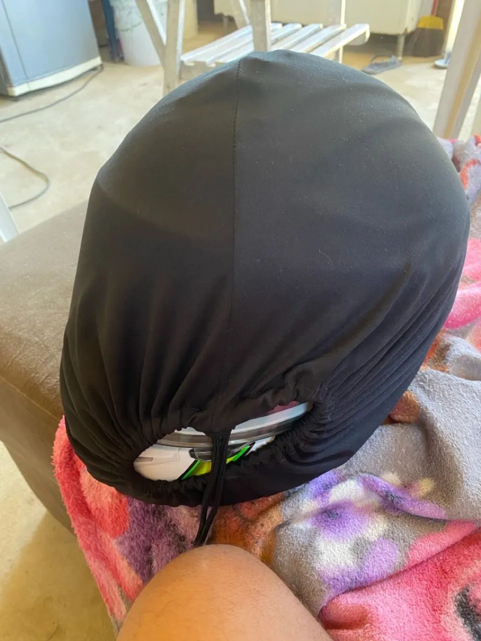 Capacete Axxy branco e verde  - Foto 2