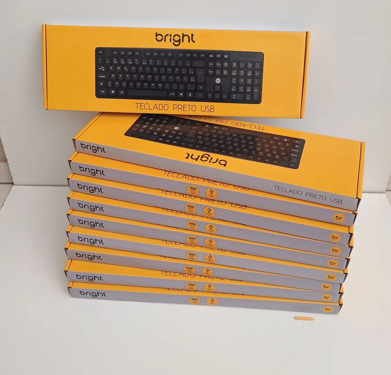 Kit 10und Teclado USB bright.