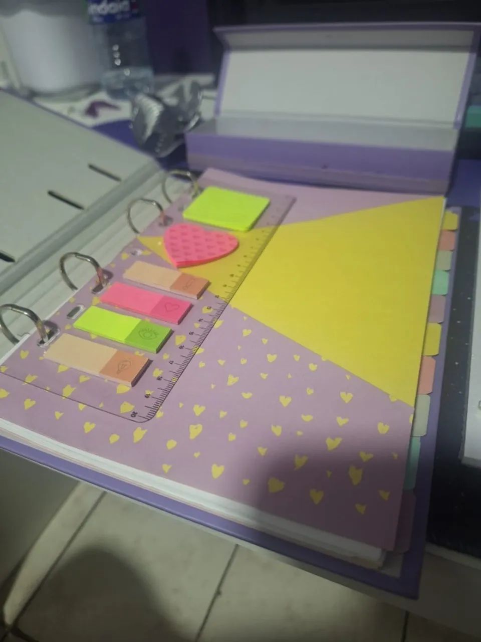 Caderno Fichário + Estojo Romantic Ótima Gráfica - Foto 2