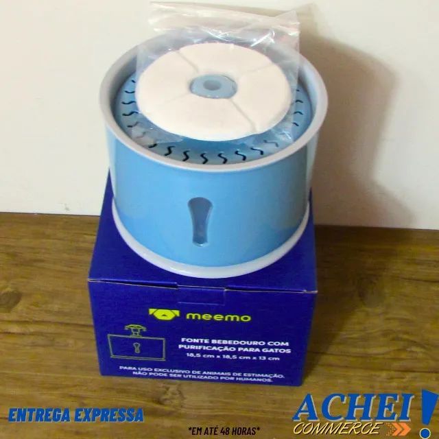 Fonte Bebedouro Meemo com Purificação para Gatos - Novo - Foto 2