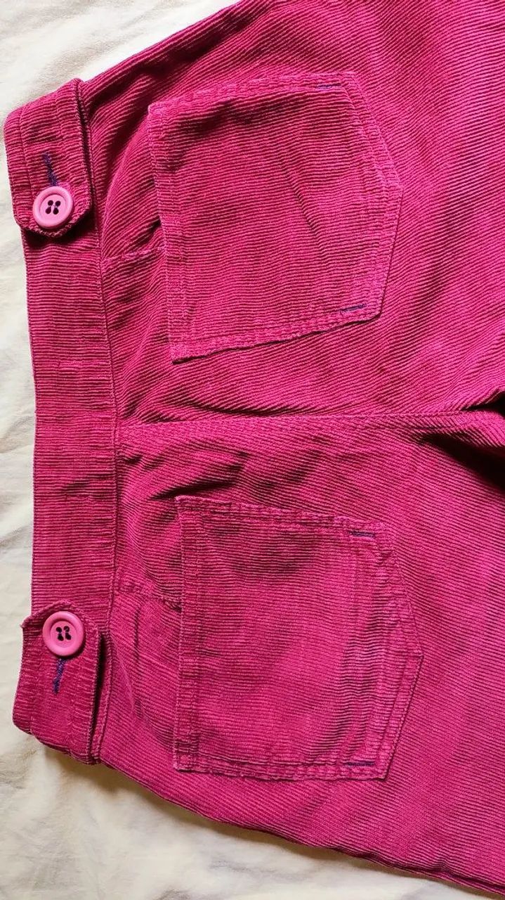 Short Checklist, de veludo cereja com detalhes - Foto 3