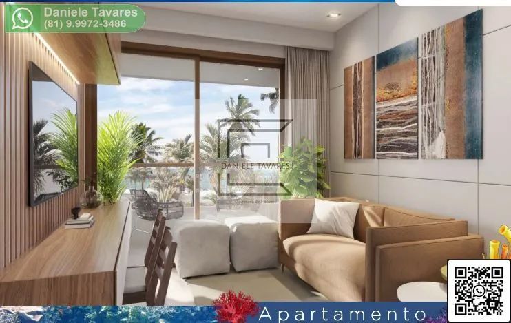 Flat de 01 quarto em Porto de Galinhas a 70 metros do Mar - Foto 4