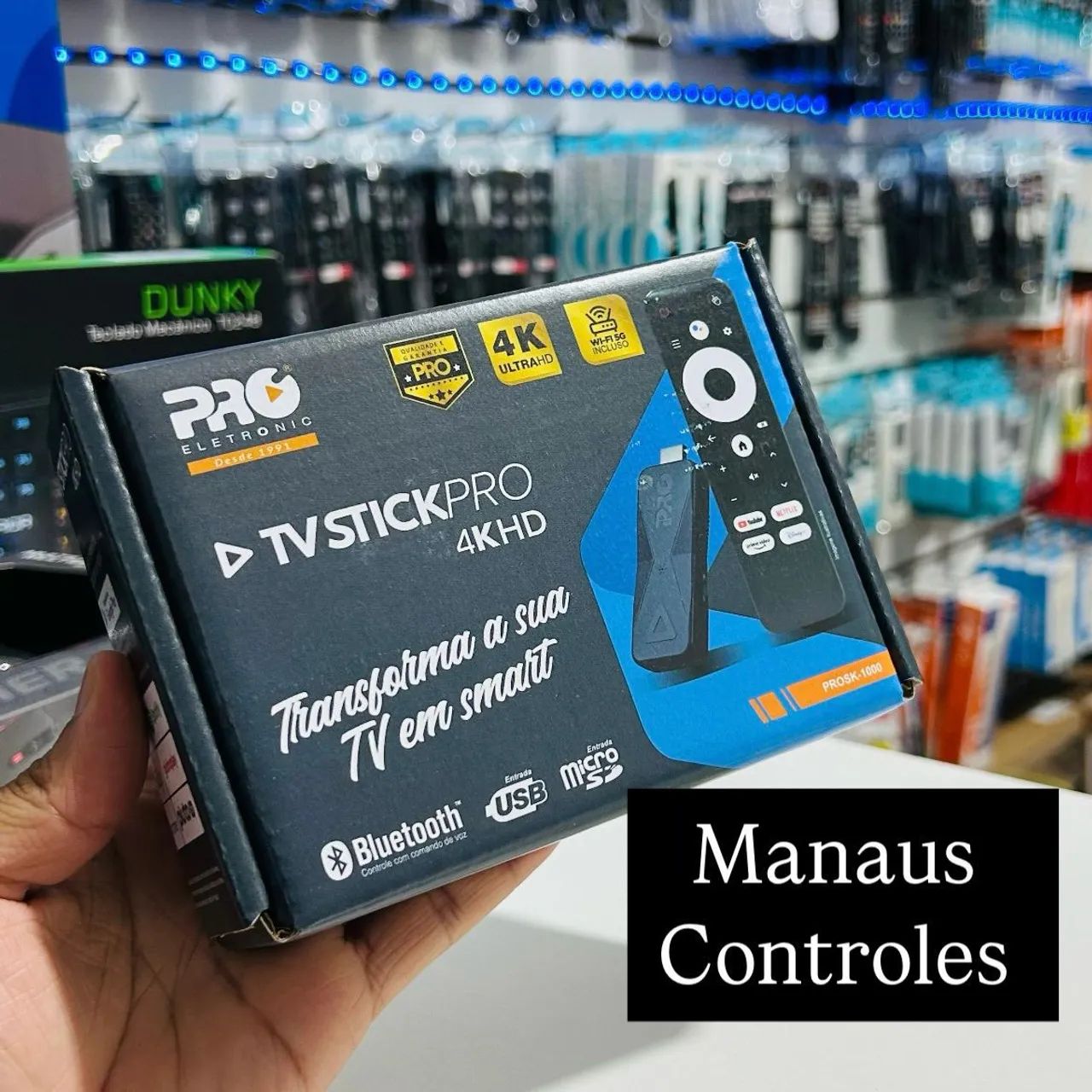 TV Stick Pro 4KHD - Transforme sua TV em Smart