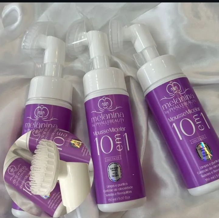 Mousse Micelar Melanin 10 em 1 - Limpeza e Purificação