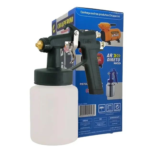 Pistola de Pintura Para Compressor Ar Direto CH AD-90 CHIAPERINI - Foto 3