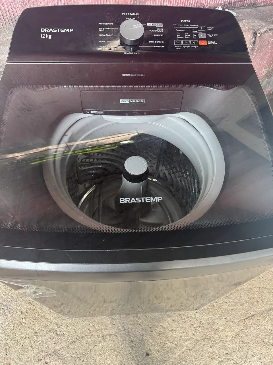 Máquina de lavar 12kg preta zerada Brastemp Máquinas de Lavar e