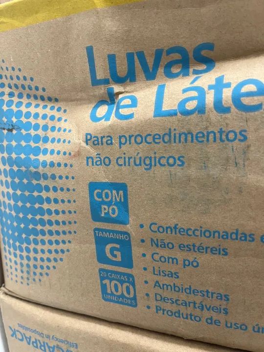 Luvas de Látex - 100 unidades - G - Foto 2
